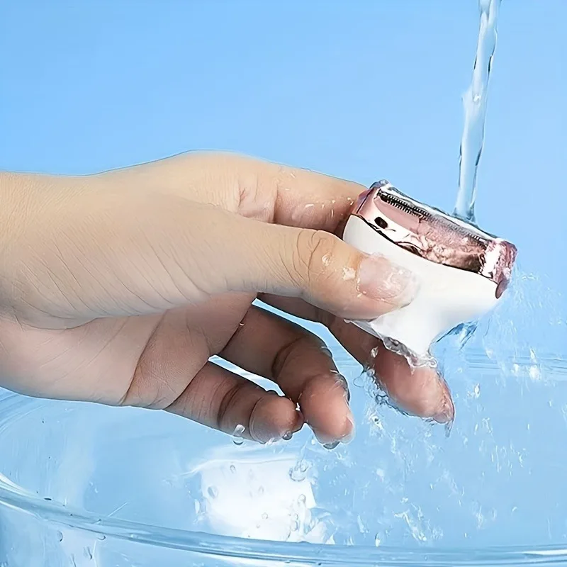 Maquinilla de afeitar eléctrica 4 en 1 para mujer, afeitadora corporal, recortadora de pelo para axila, Bikini, brazo, pierna, cara, bigote, portátil, indolora