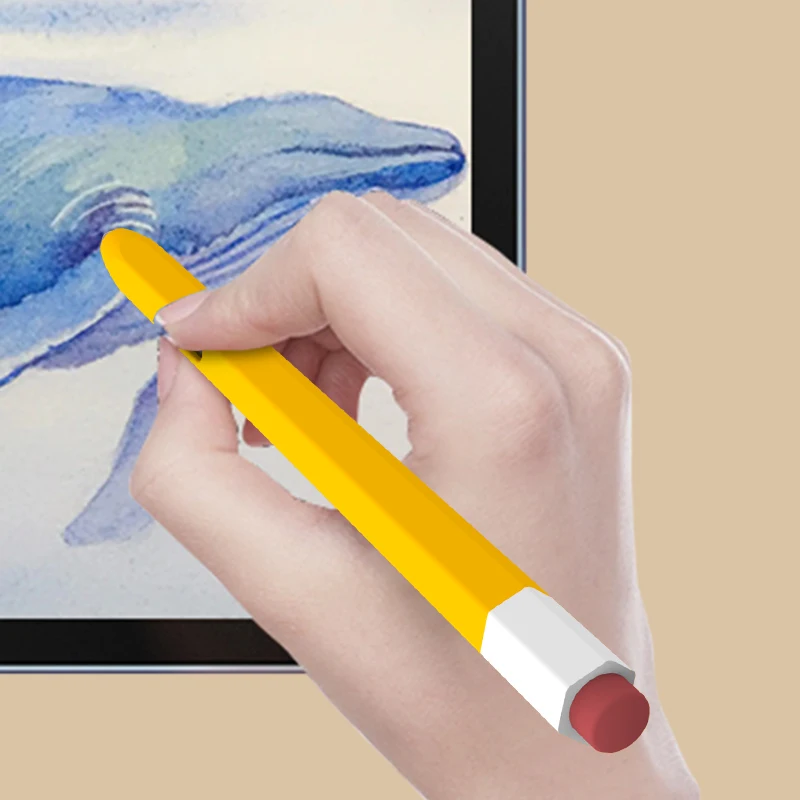 シリコーン鉛筆ケースタブレットタッチスタイラスペンカバー無地サムスンギャラクシータブ S6 Lite S7 FE S8 ウルトラ S9 プラス