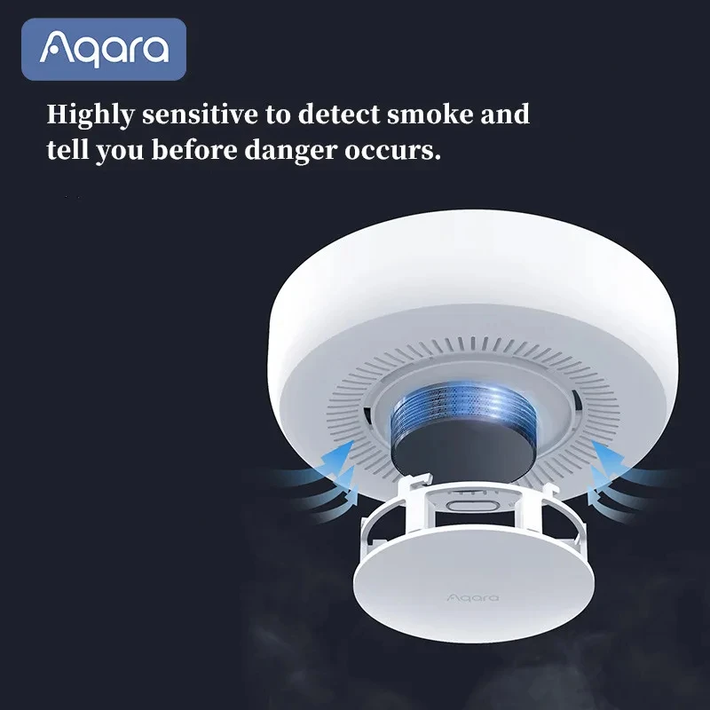 Aqara Smoke Detector Sensor Zigbee Smart Fire Alarm Monitor Sound Alert Home Security Work With Xiaomi Mijia Mi home Homekit APP