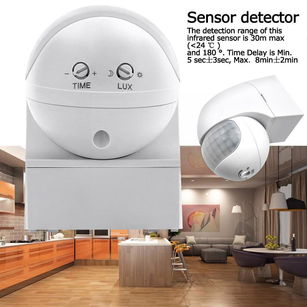 屋外赤外線ロングモーション 110v 〜 230v 壁スイッチ PIR 検出器 LED センサー防水タイマー 180 ライトモーションセンサー