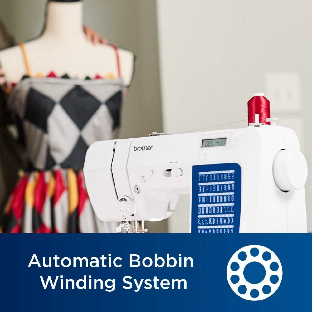 CS7000X Computerized Sewing and Quilting Machine, 70 Built-in Stitches, LCD Display, Wide Table, 10 Included Feet
