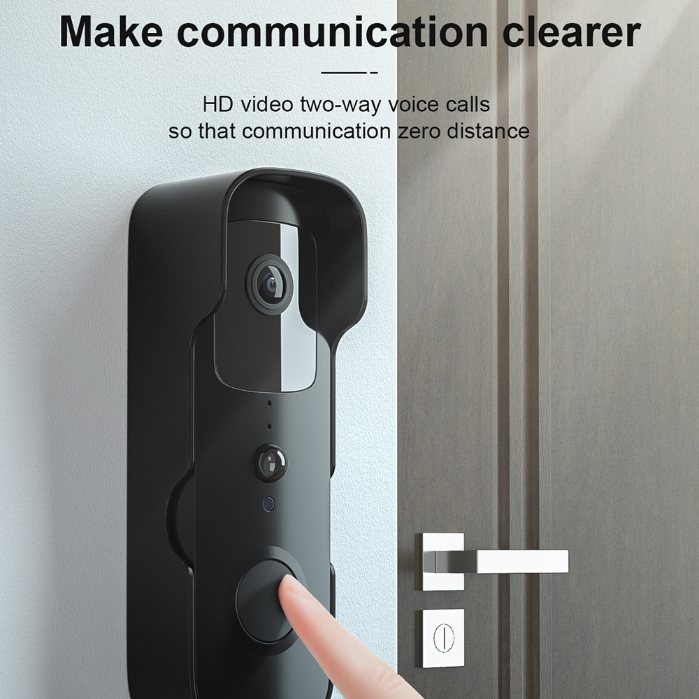 Ostaniot 1080P HD Video Doorbell และทรัมเป็ต Tuya WiFi กันน้ํากลางแจ้ง Doorbell Visual Intercom Home Security กล้อง Night Vision