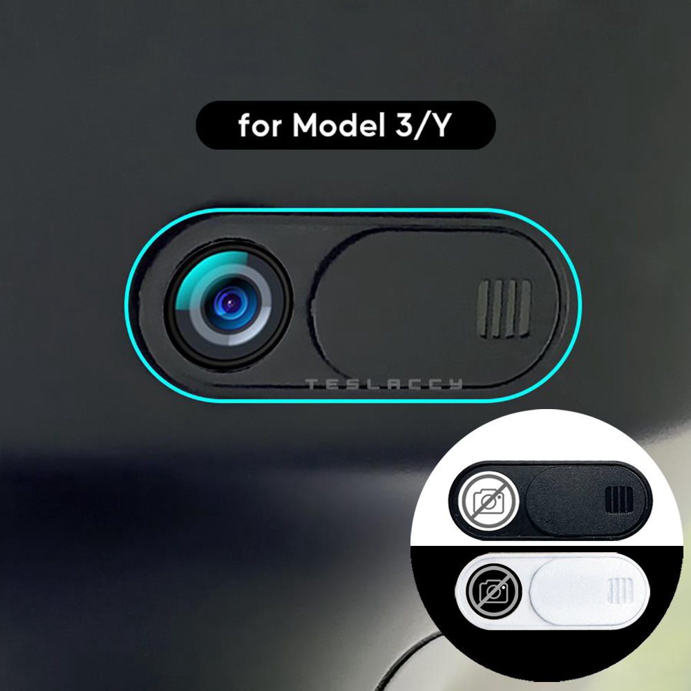 Capa para câmera de carro para tesla modelo y 3 cybertruck, todos os webcam, bloqueador deslizante, protetor de privacidade, compatível com tablet, pc, laptop, ipad
