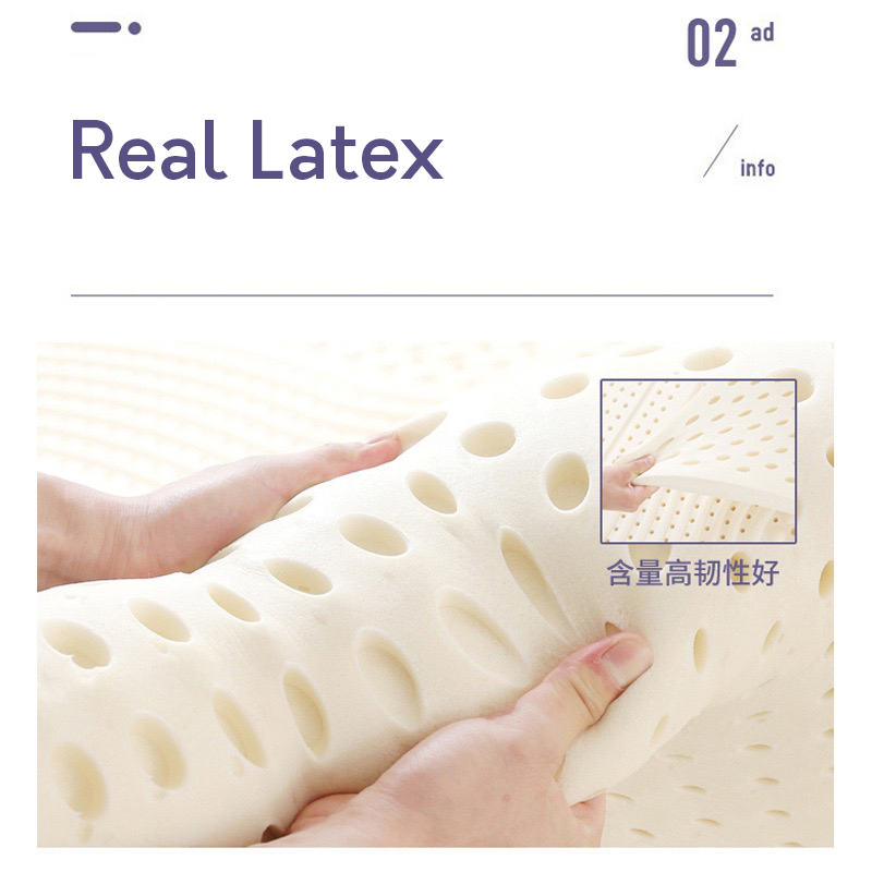 Colchón de látex 100% natural con funda, colchón de goma pura importada, cama de 1,8 m y 2,0 m, alfombrillas gruesas para el dormitorio del hogar