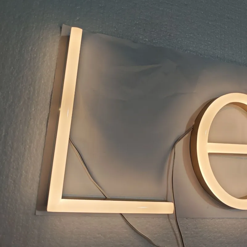 Factory outlet customized outdoor acrylic neon LED store sign exterior 3D LED letters custom open sign