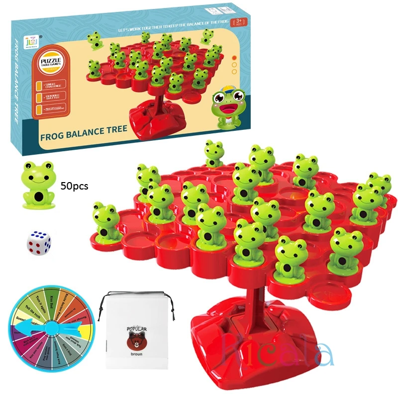 Montessori Mathematik Spielzeug Balancing Bord Puzzle Für Kinder Frosch Balance Baum Pädagogisches eltern-kind-Interaktion Tabletop Spiel Spielzeug