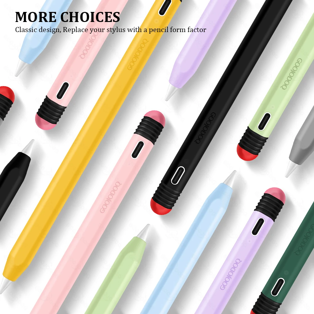 GOOJODOQ-Caneta Stylus Bluetooth para iPad, Lápis Apple 2 1 iPad, Pro 11, 12, 9, Air 4, Air 5, 2018-2023