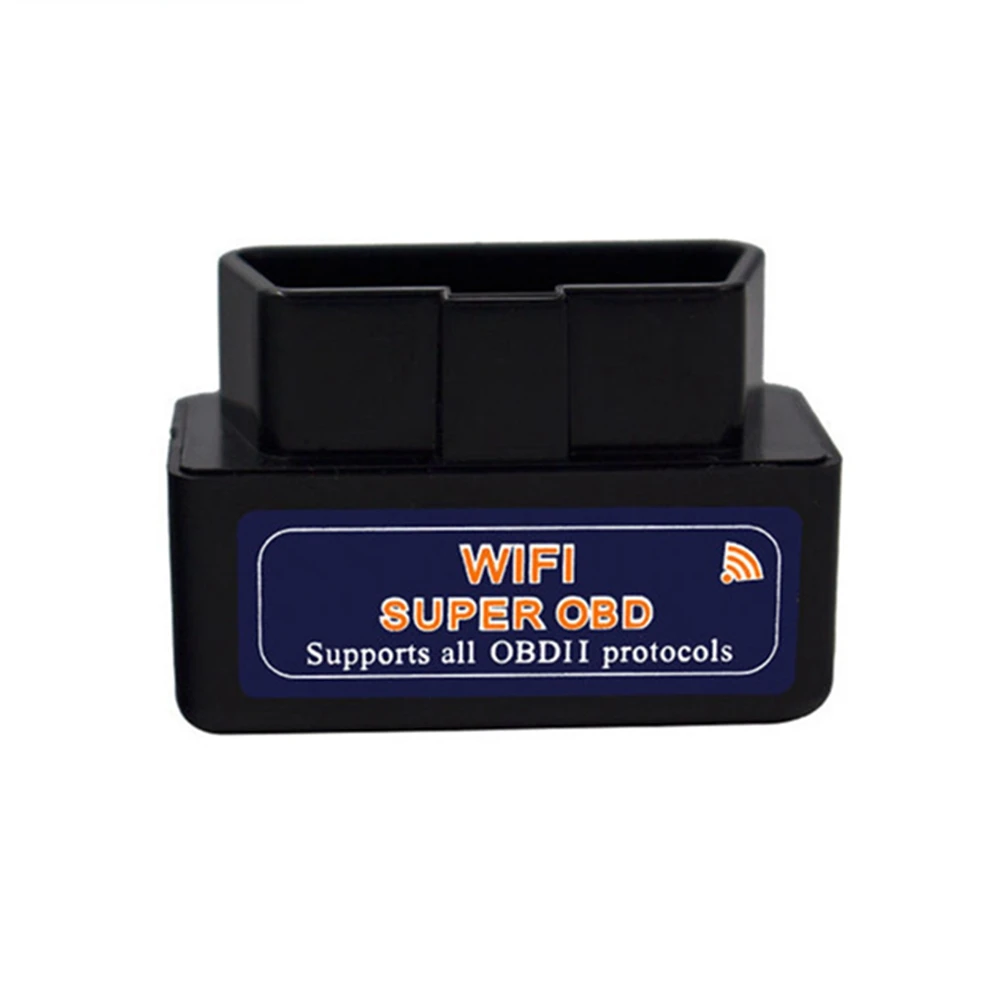 Nuevo Super Mini Elm327 Wifi OBD2 adaptador ELM327WiFi OBD2 escáner de código automático para IOS Iphone ELM327 Wifi V1.5 herramienta de diagnóstico de coche
