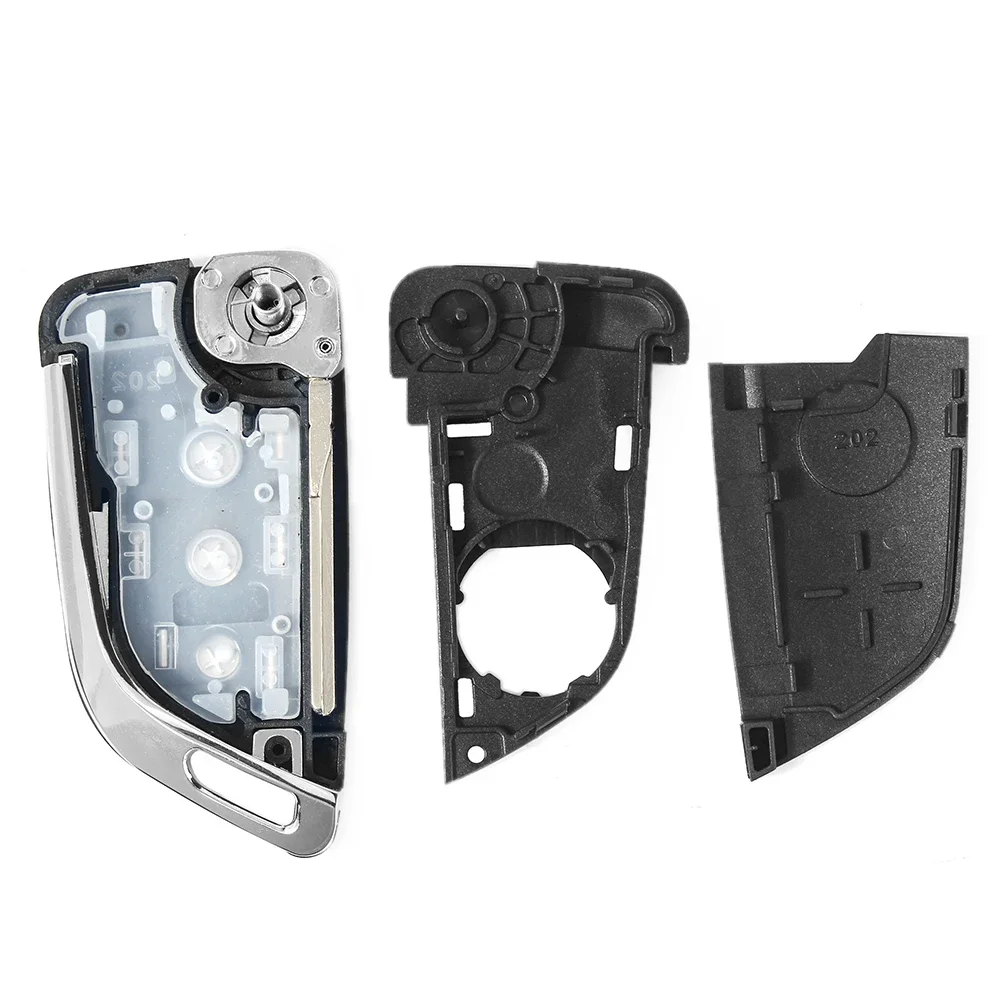 KEYYOU 修正された車リモートフリップキー 2/3BT VW ゴルフティグアンポロパサート B5 ジェッタフォルクスワーゲンシュコダシート折りたたみキーシェルケース