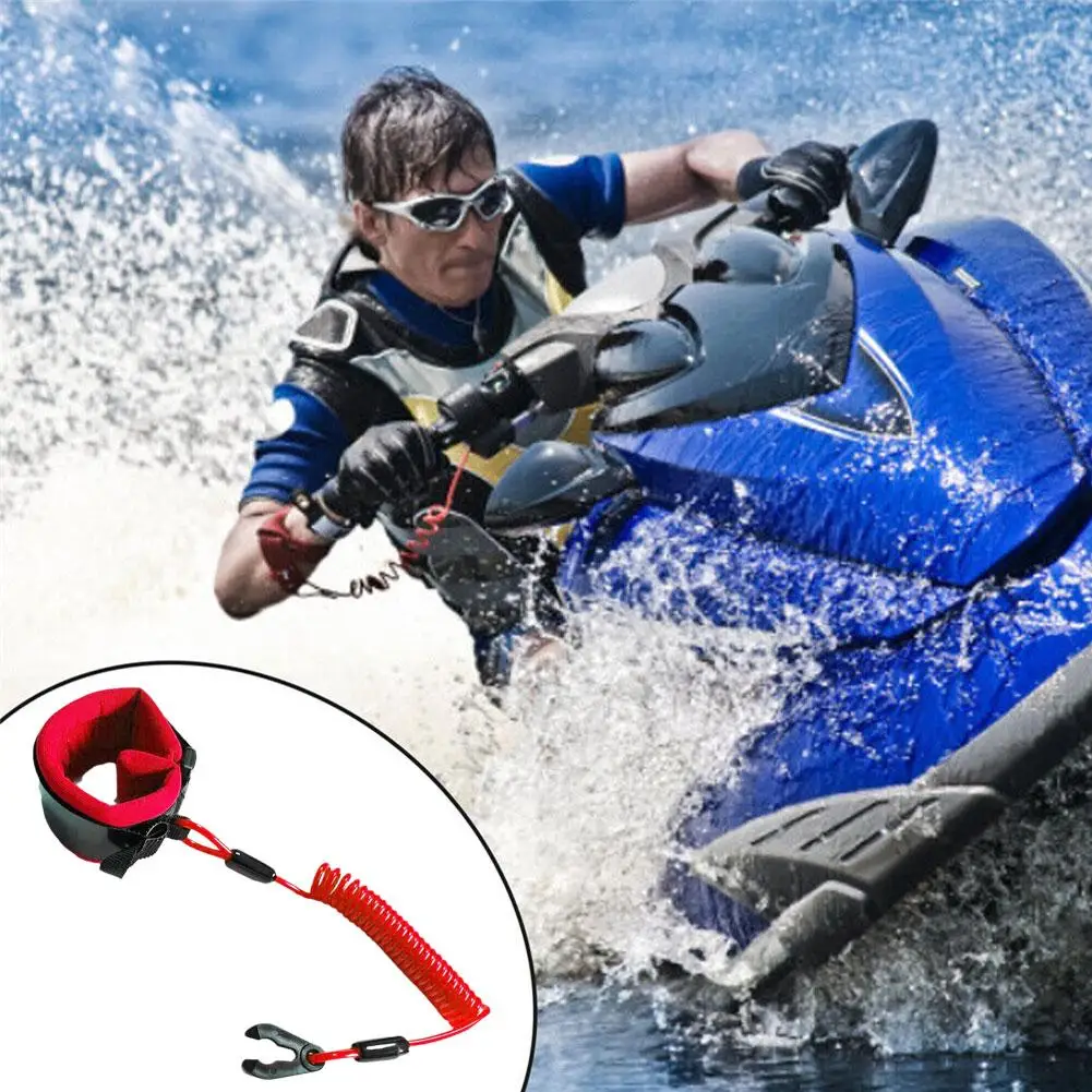 1PC Marine Outboard Engine Boat Motor Kill Stop Switch for YAMAHA Jet Ski Key Rope Reminder Rope Boatemergency Stop K5U1