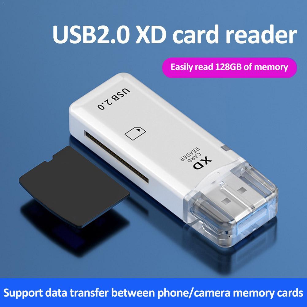 1pc usb2.0 leitor de cartão de alta velocidade portátil adaptador usb memória flash drive adaptador para iphone xd leitor de cartão otg cartão de memória