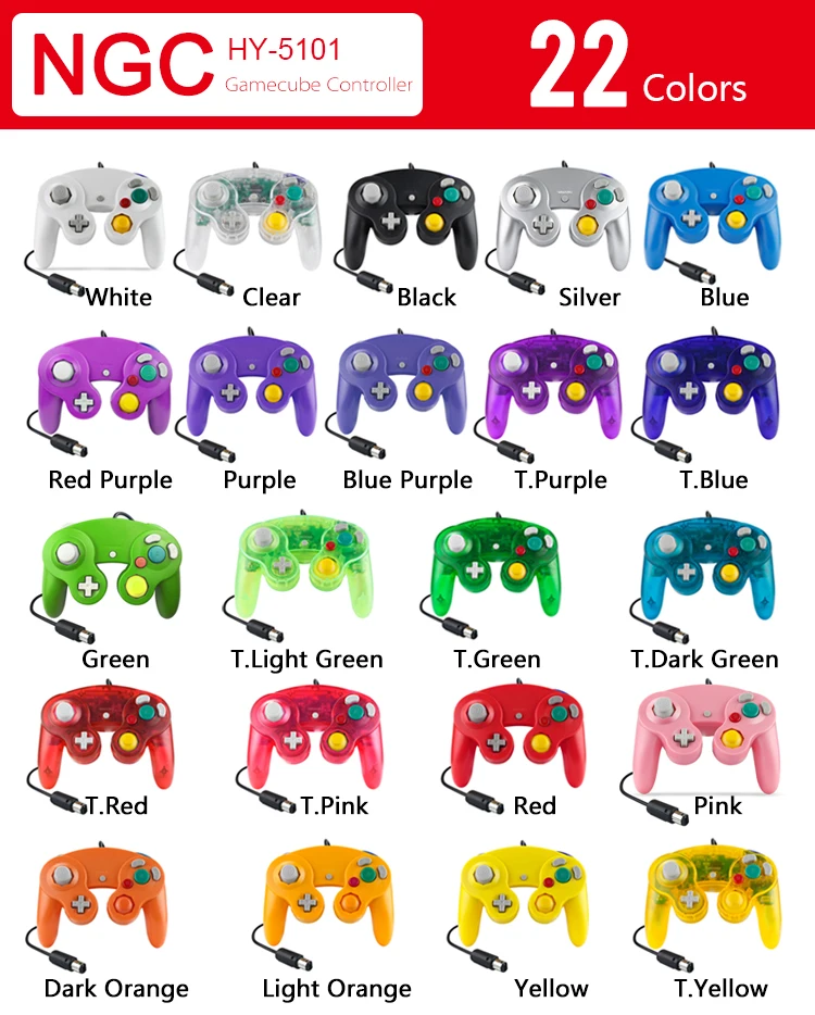 Controlador de juego con cable para GameCube NGC