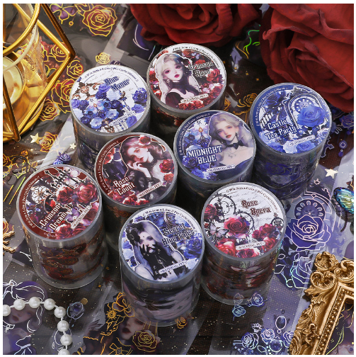 1 stücke/1 los Dekorative klebebänder Blühende Blumen masking tapes Junk Journal Scrapbooking stikcers DIY Papier