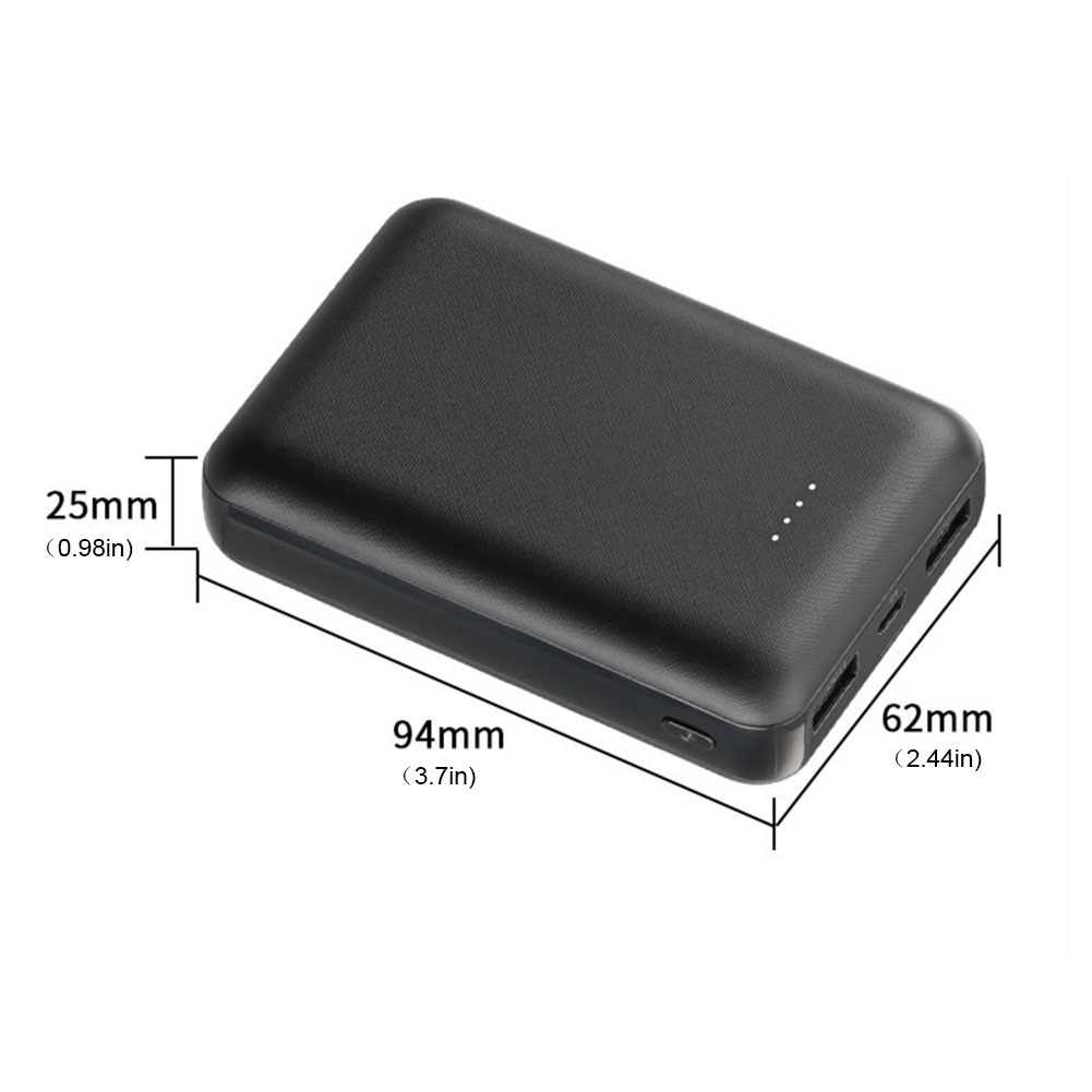 20000mAh 5V 2.1A  Fast Charging Power Bank Portable External Battery For Heating Vest Jacket Underwear