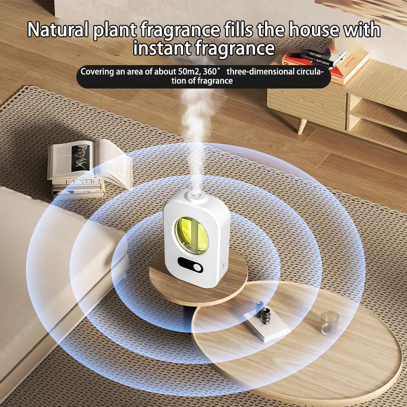 Máquina de aromaterapia com difusor automático, fragrância de ar, purificador de ar, banheiro, aroma, dispensador de óleo essencial, umidificador