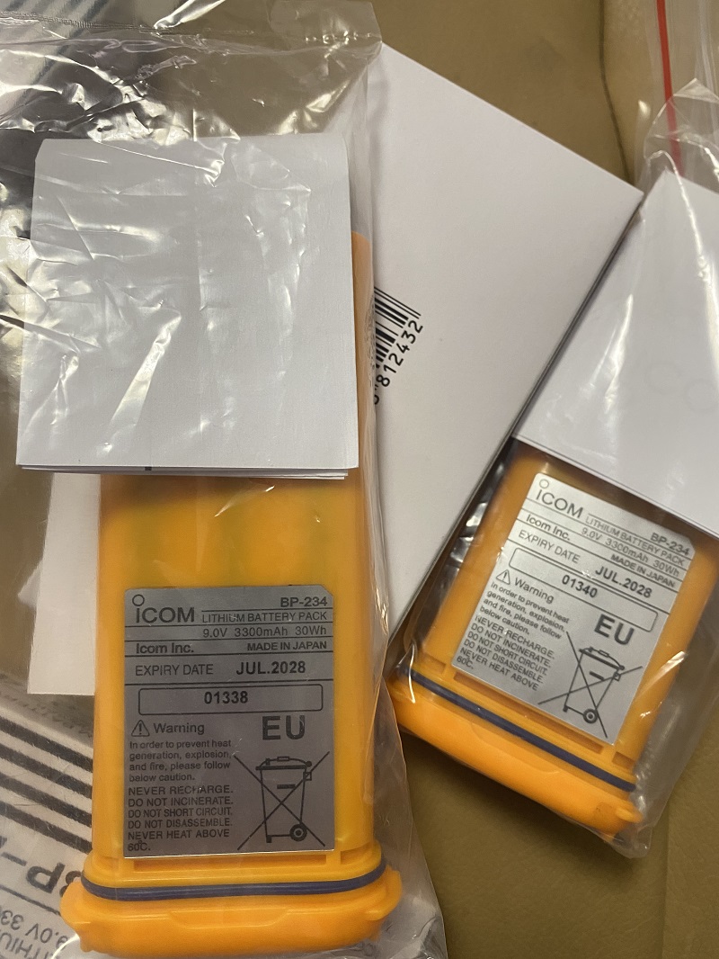 Icom двухсторонняя радиосвязь, литиевая аккумуляторная батарея, стандартная модель GMDSS, радио 9 В, 3300 мАч, 30 Вт/ч