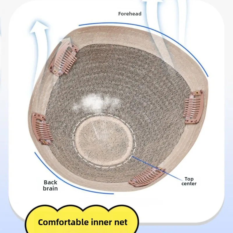 男性用人工毛ウィッグ,天然毛100%,耐久性