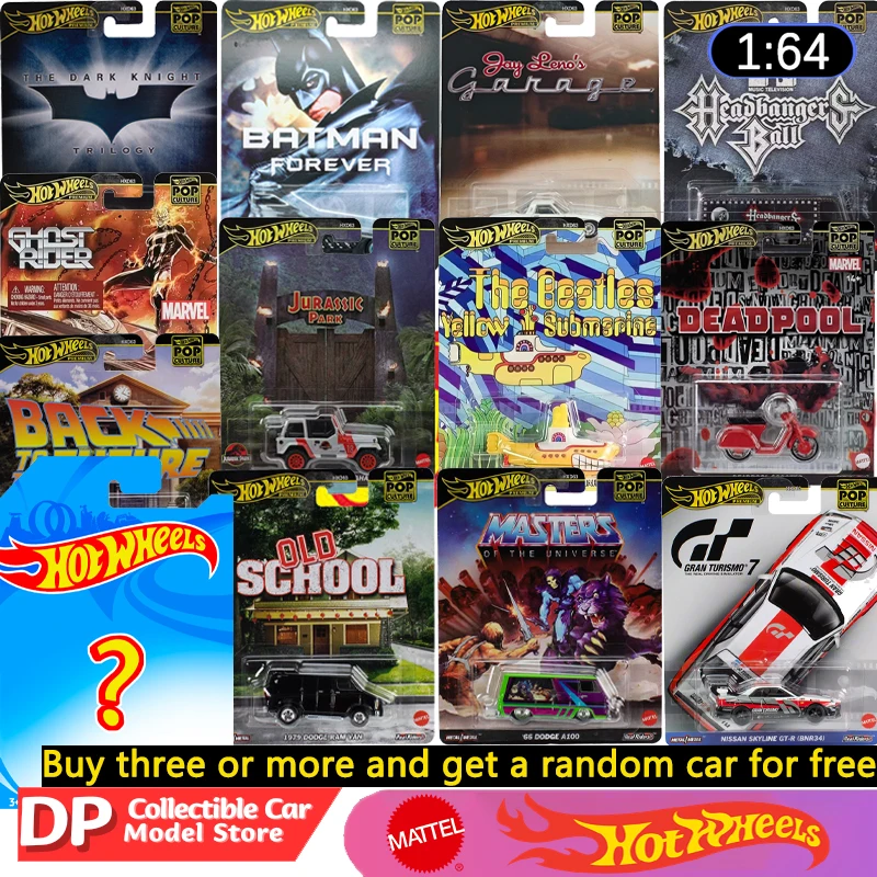 Купите три, получите один бесплатно, Hot Wheels Premium Pop Culture 2025. Коллекционная модель автомобиля 1:64. Совершенно новая модель автомобиля.