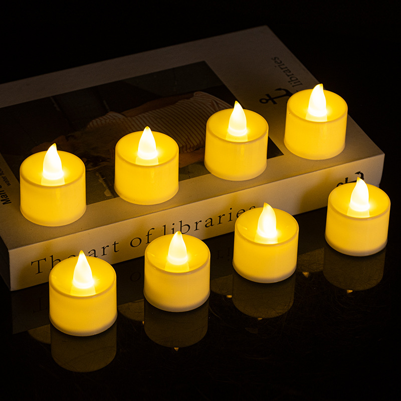 Flameless Led Candle For Home Christmas Party Wedding Decoration Heart-shaped Electronic Battery-Power Tealight Candles