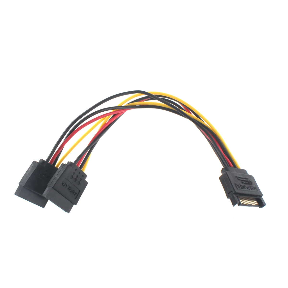 Sata、転送ケーブル用のハードドライブ電源コード、4ピンメス、4pからsataオス、設置から大、sataからHideパワーコード、2個