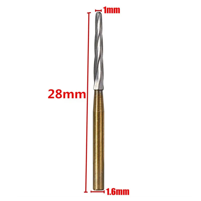 PIOPROY Fresas de carburo endodóntico dental FG 1,6 mm para dar forma y refinación de piezas de mano de alta velocidad Preparations de acceso endodóntico
