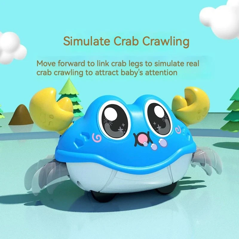 Crawling Crab Tummy Time เดินเต้นรําของเล่นเด็ก Sensory ของเล่นทารกการเรียนรู้คลานของขวัญ Double Force เดิน Crawling ของเล่น