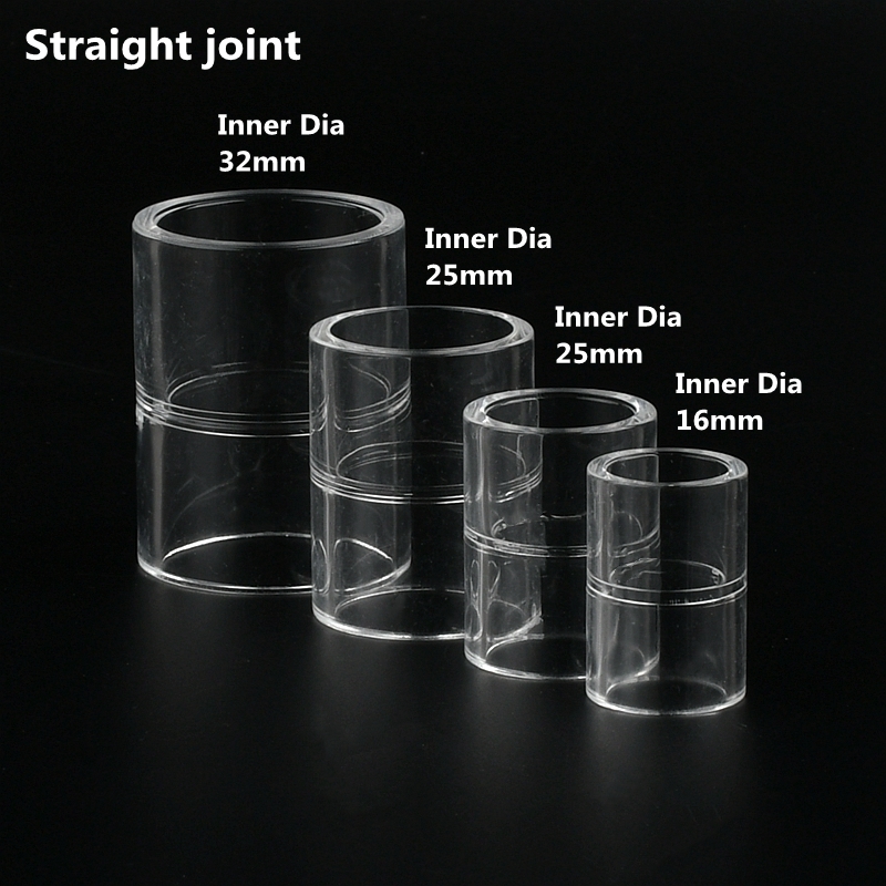 16 20 25 32 40 50 ミリメートルアクリルパイプ 90 度エルボ透明プレキシガラス魚水族館水槽アクセサリータンクティーウェイジョイント