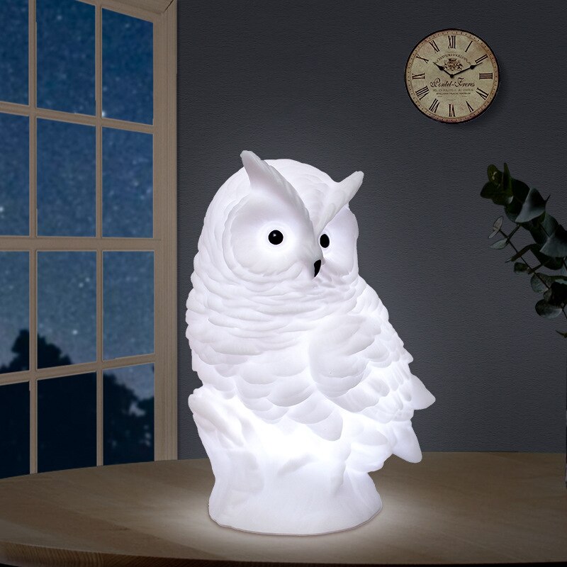 Cute Creative Night Light, Cartoon Owl Bedside Ornaments Jewelry, Night Market Stall Night Light, Birthday Gift Ambient Light