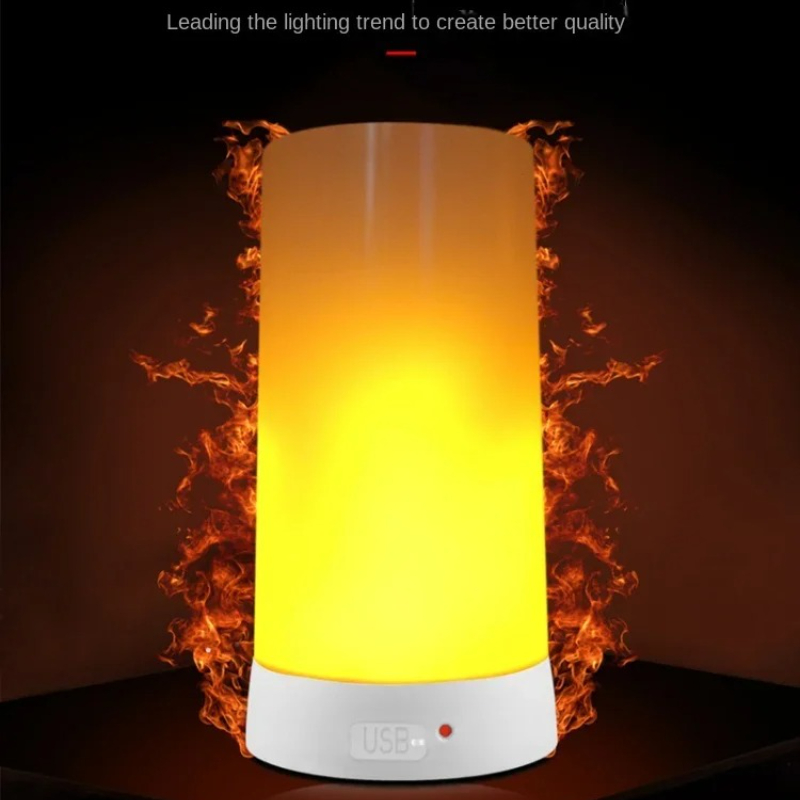 Lâmpadas de chama led para sala simulada chama luzes da noite lâmpadas lava barra interior ktv decoração casamento para o presente natal ano novo