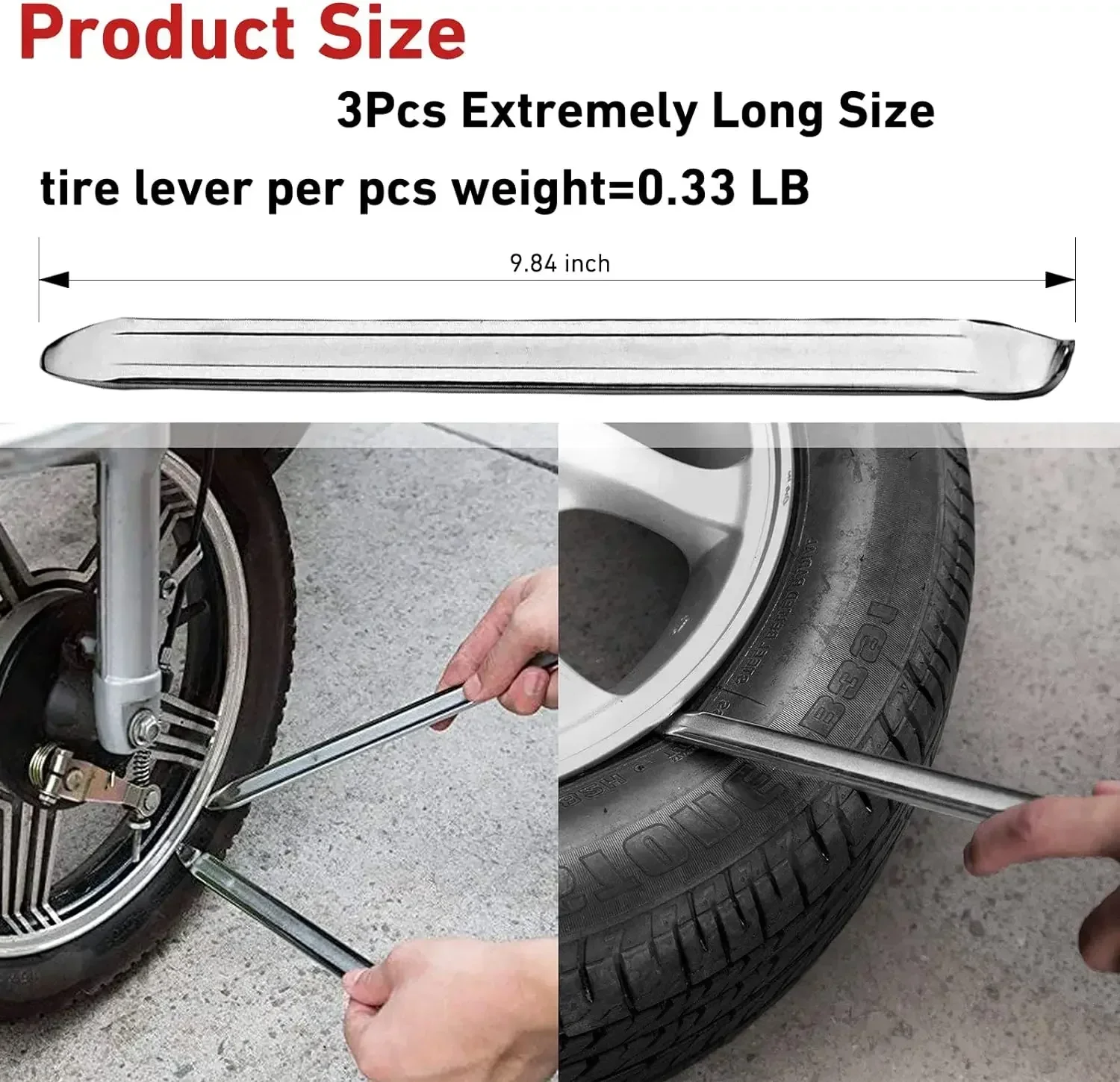 Ferramentas de reparo do carro colher aço pneu ferro aro abridor alavanca trocador motocicleta ciclismo ferramentas reparo para bicicleta acessórios do carro