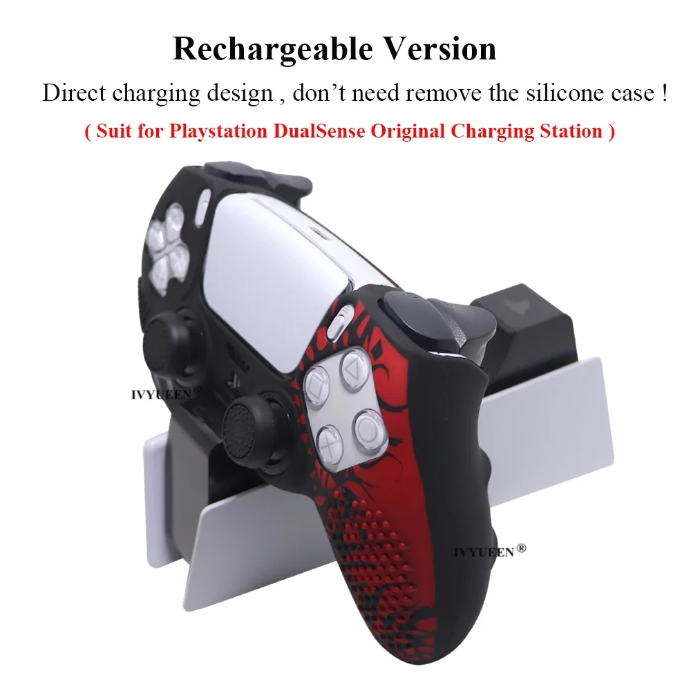 For Playstation 5 PS5 Slim Controller Spider Silicone Skin Protective Cover Case for DualSense Touch Pad Sticker Game Accesorios