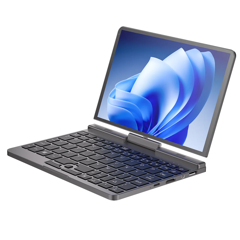 Touch Screen Laptop 8 Inch Mini Notebook Intel N150 Quad Core LPDDR5 12GB 1TB 4800MHz Windows11Pro AX WiFi6 BT5.2 RJ45 LAN