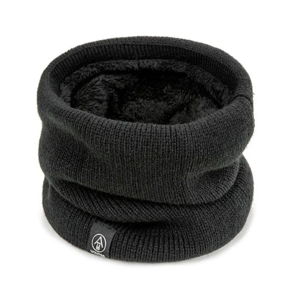 Mode Vrouwen Gebreide Sjaal Effen Kasjmier Als Winter Snood Sjaals Dame Warme Wol Bont Dikke Unisex Mannen Hals Sjaals Ring