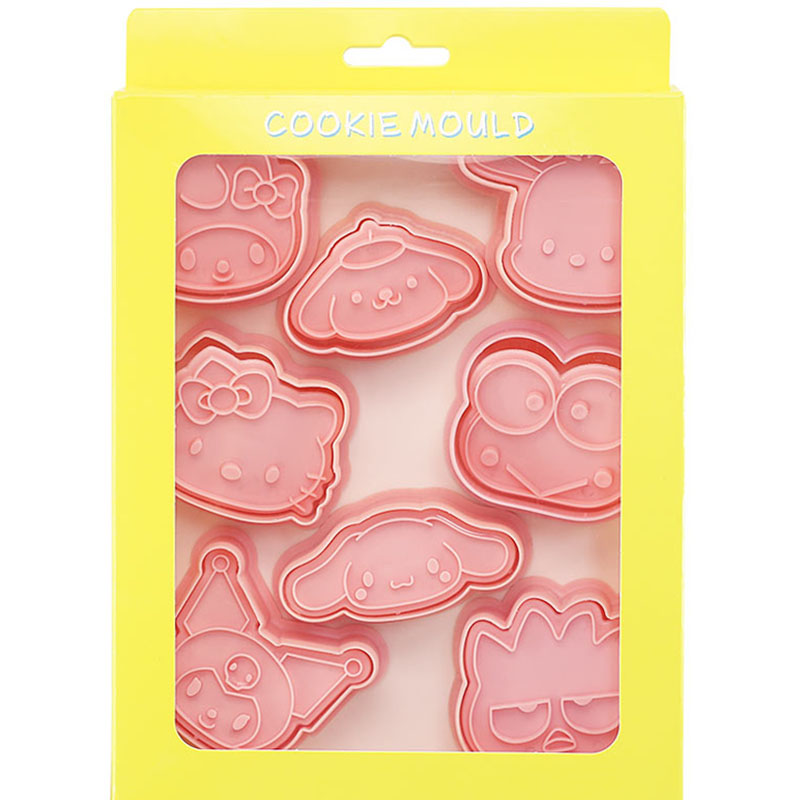 Juego de cortadores de galletas de dibujos animados de Hello Kitty Sanrio figura bonita Kuromi Cinnamoroll molde de postre de modelado herramientas de suministros de cocina