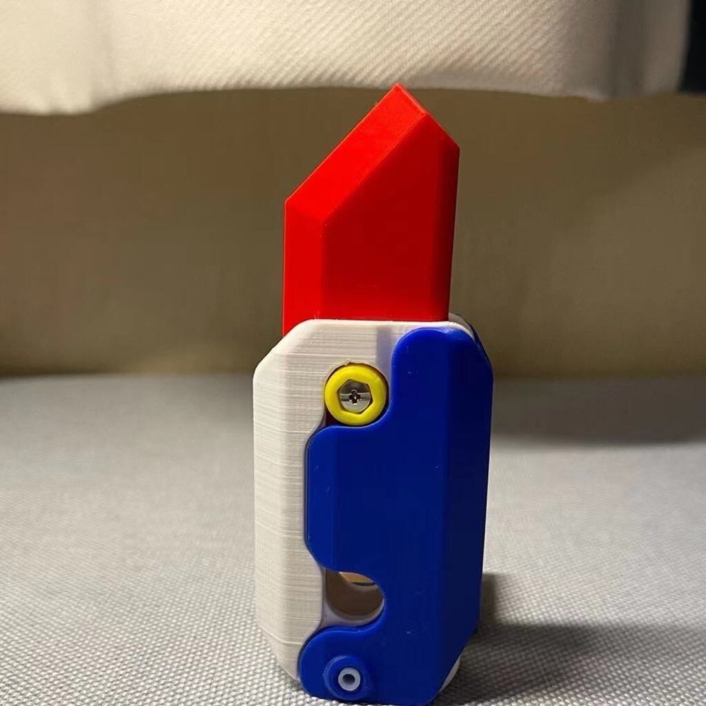 Zufälliges 3d Schwerkraft Rettich messer gerade Sprung Mini Bounce Modell Dekompression Spielzeug Kunststoff Spielzeug Messer