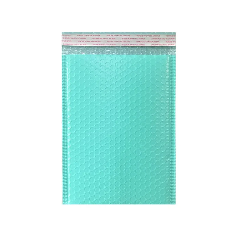 20 pçs rosa verde azul poli bolha mailers envelopes acolchoados auto selo envelopes acolchoados sacos de presente preto embalagem envelope