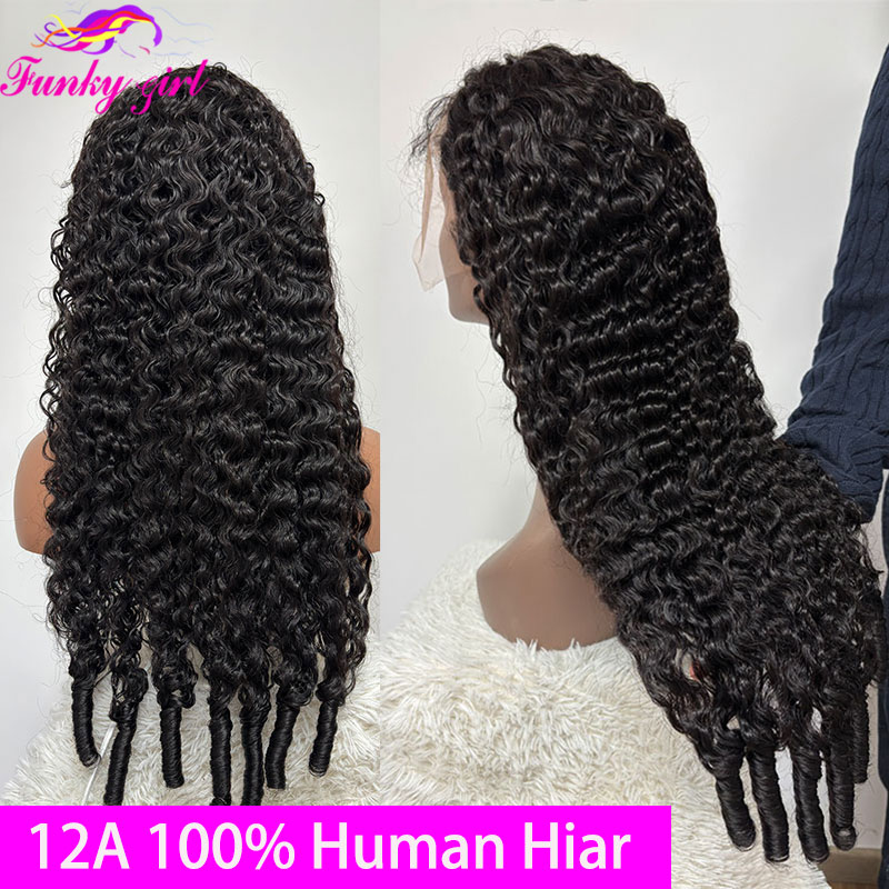 พม่า Curly Lace ด้านหน้า Wigs บราซิลพม่า Curls วิกผมมนุษย์น้ํา Curly วิกผมลูกไม้เต็มรูปแบบสําหรับผู้หญิง HD โปร่งใสวิกผมลูกไม้