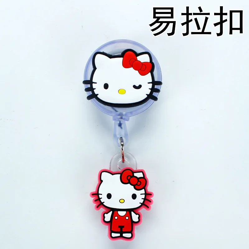 Hello Kitty Kuromi Melody Per Porta carte d'identità Scalabile Toggle Clip Carta dei dipendenti Dottore Infermiere Pettorale Studente Bus Card Holder