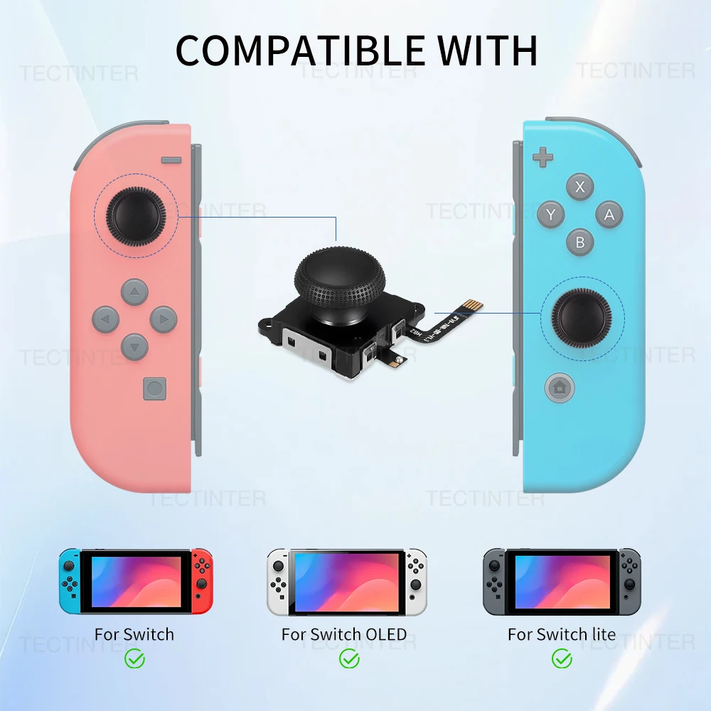 Replacement Hall Effect Joystick for Nintendo Switch/Lite/OLED Controller Joy con Thumb Stick 3D Analog Repair Parts Accessories