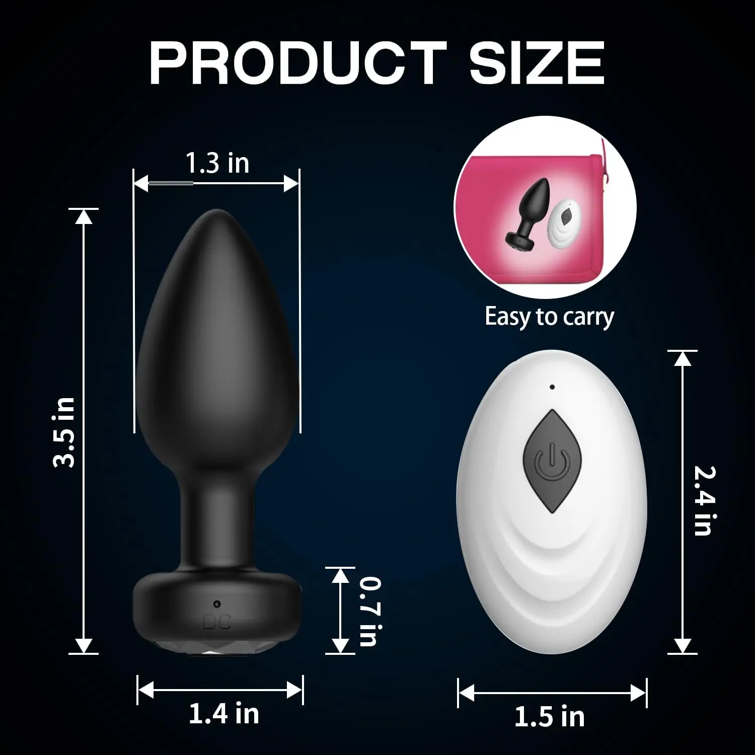 Vibratore anale Telecomando senza fili Butt Plug Uomini Massaggiatore della prostata Masturbatore vaginale femminile per giocattoli adulti del sesso Donne Uomini Gay