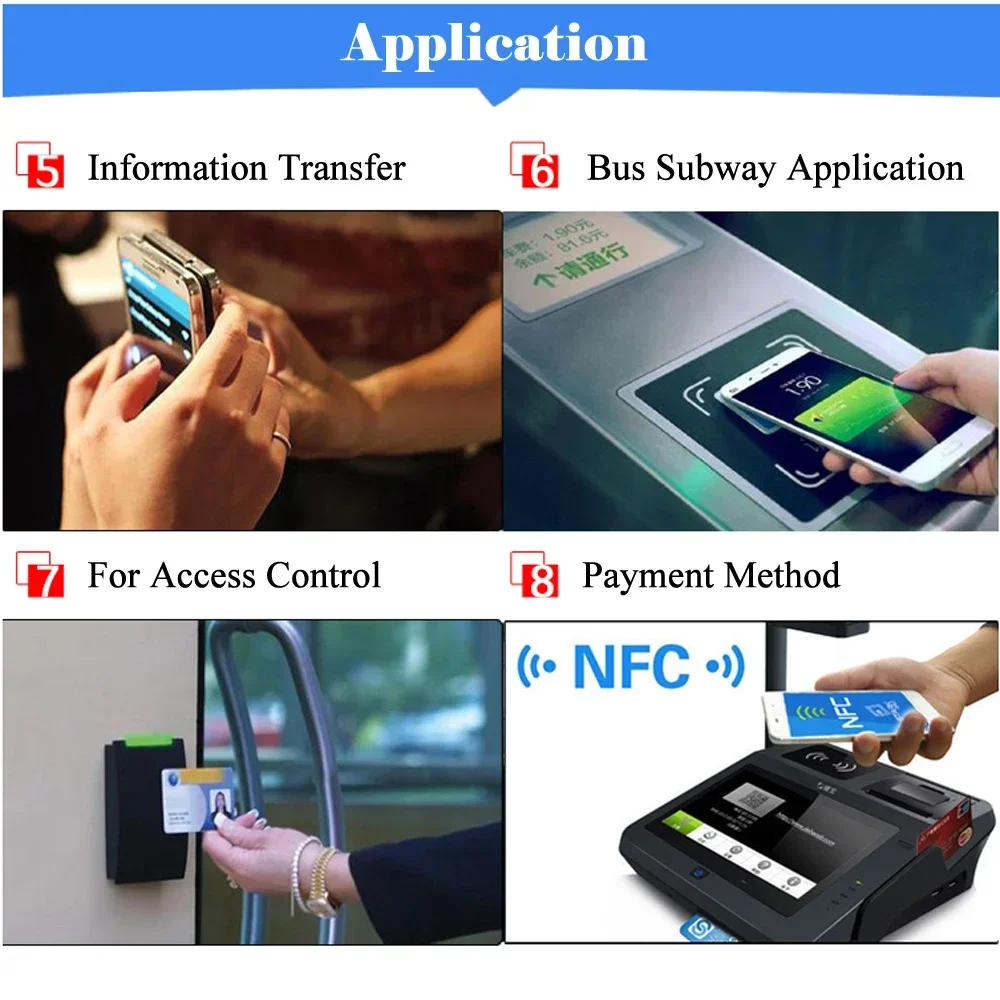 5YOA 10/50pcs NFC Card Ntag215 Cards 215 504Bytes 13.56mHz for huawei share ios13 personal automation shortcuts