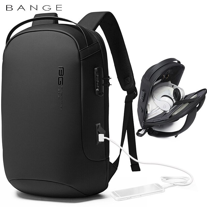 Mochilas Bange para hombre, mochilas para ordenador portátil de 15,6 pulgadas, mochila de viaje impermeable a la moda, mochilas escolares antirrobo para hombre