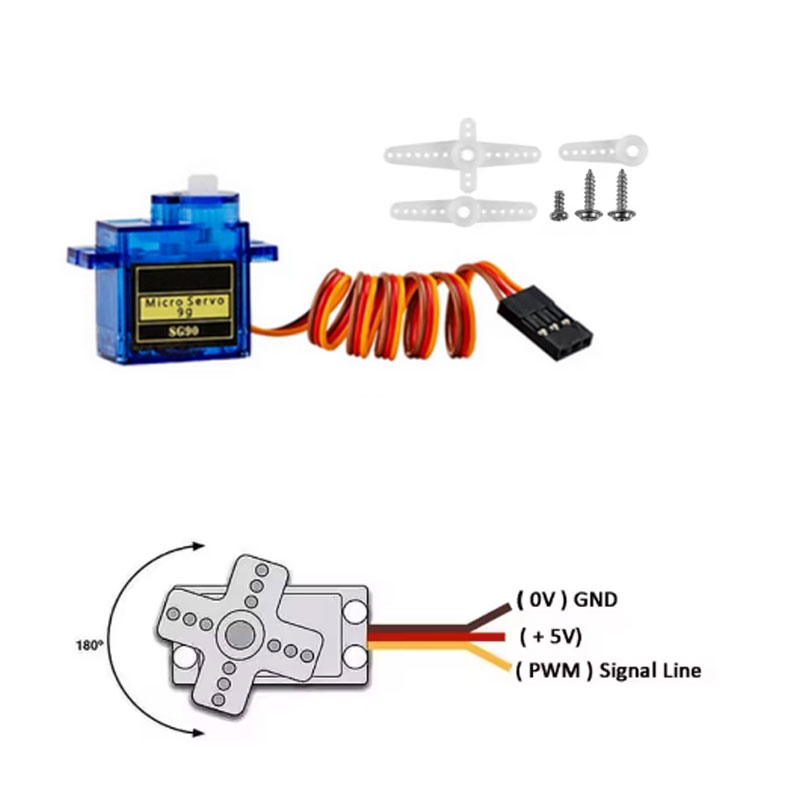 6/10 Uds SG90 9G Micro Servo Servo para robótica 6CH RC 250 450 avión helicóptero, avión, Mini coche, Compatible con Arduino