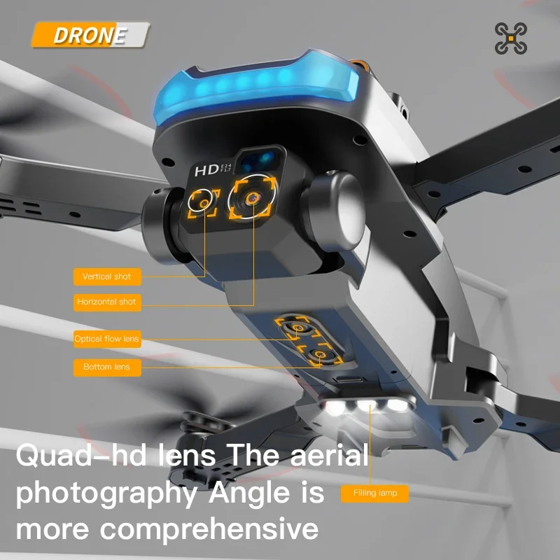 P15 PRO Drone 4K HD Professional Obstacle Avoidance Optical Flow Dual Camera Aerial Photography Dual-Camera Fold Gift New