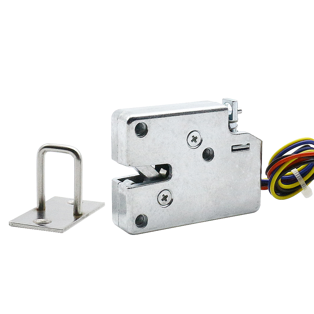 Small DC5V12V cabinet door lock mini electric lock storage cabinet electromagnetic lock express box electronic lock Drawer lock