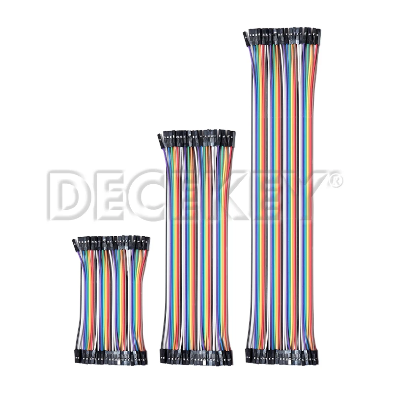 Línea Dupont 10cm/20CM/30CM macho a macho + hembra a macho + Cable de puente hembra a hembra Cable Dupont para arduino KIT de bricolaje
