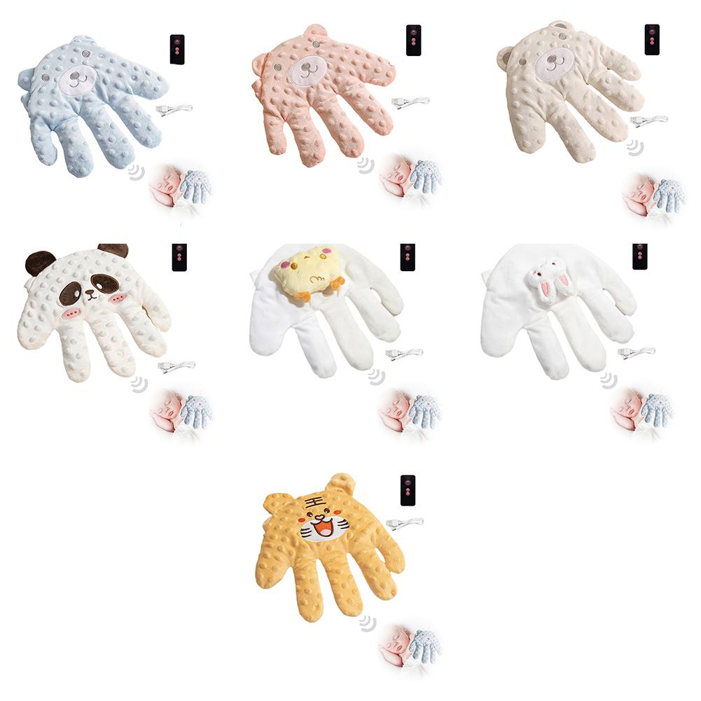 Soothing หมอนความดันการ์ตูน Anti-ความวิตกกังวลถุงมือมือสําหรับทารกหมอนมือ Anti-scare Pacifying ไฟฟ้าปรบมือปาล์ม