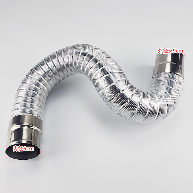 エキゾーストパイプ,1m/1.5m,換気システム用,さまざまな直径5cm〜9cmのフレキシブルホース