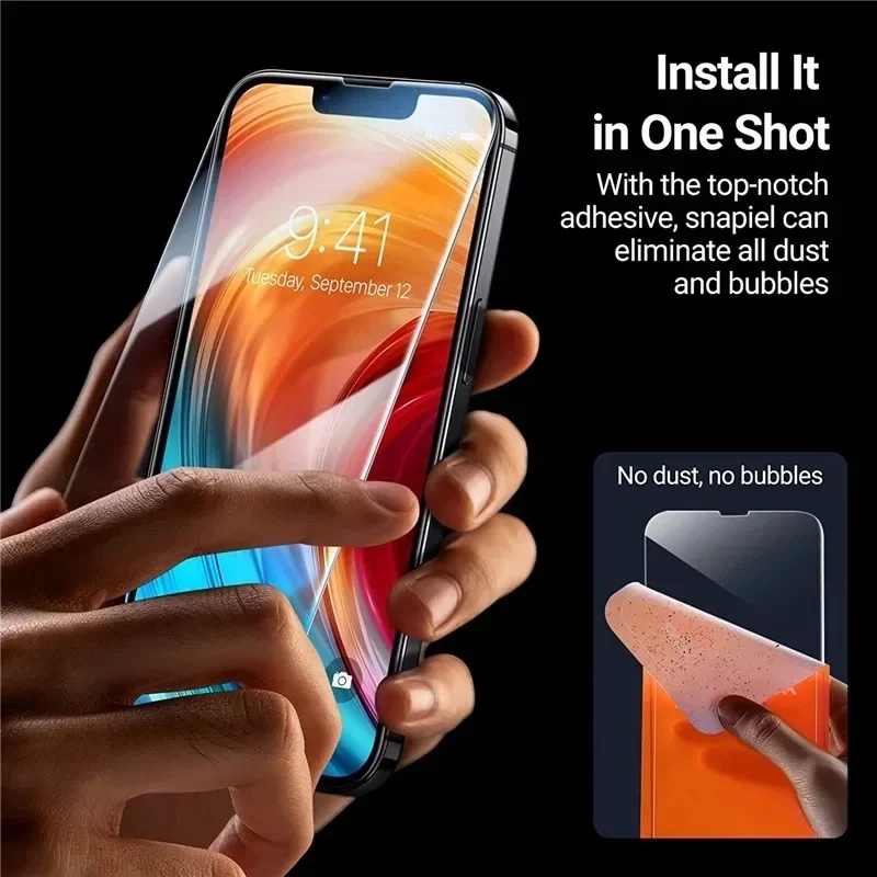 1-5Pcs Tempered Glass For iPhone 14 13 12 11 16 15 Pro Max Screen Protector For iPhone 6 6S 7 8 SE X XS XR Protective Glass Film