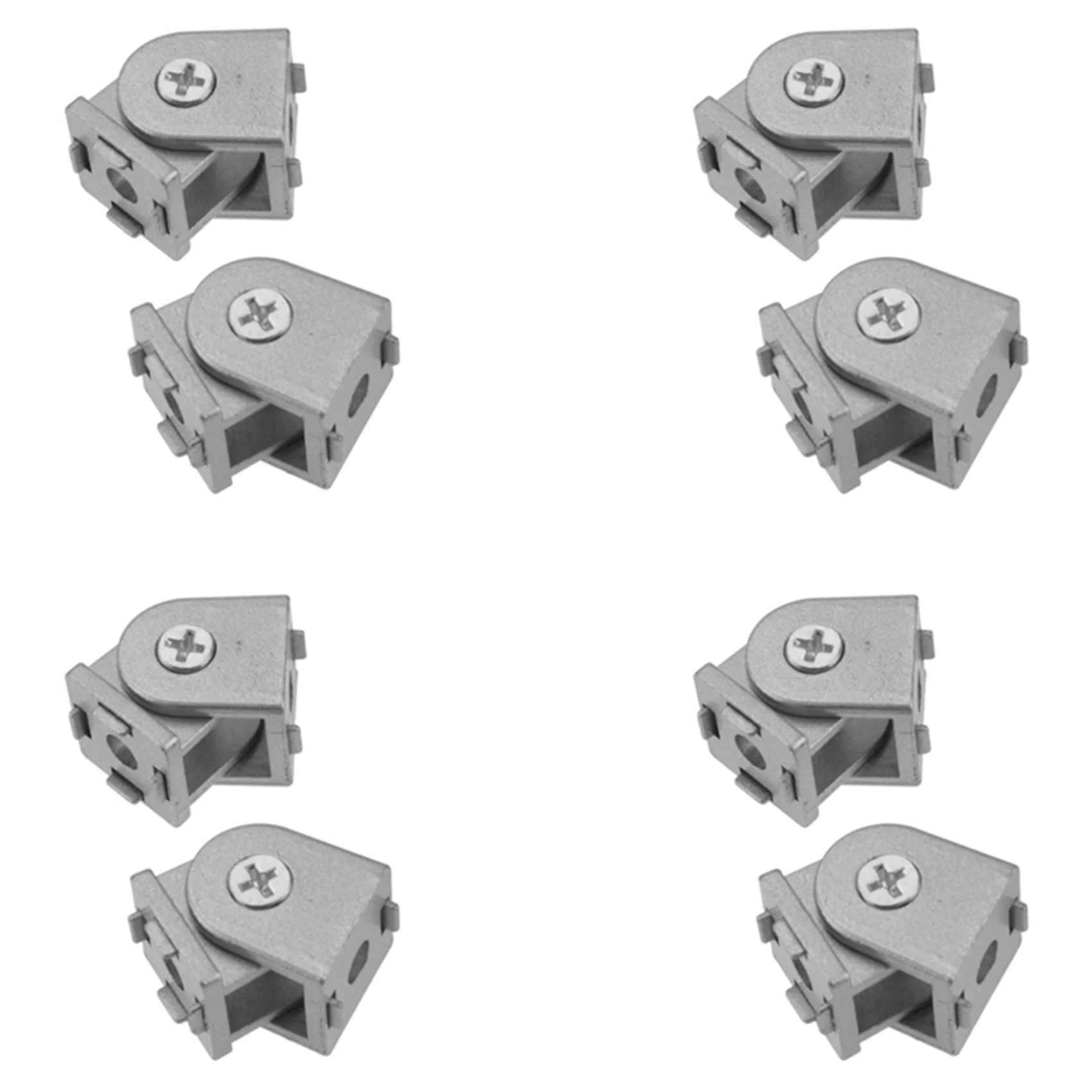 8 Pcs Aluminum Alloy Pivot Joint for Aluminum Extrusion Profile 2020 Series Flexible Pivot Joint 2020 Aluminum Profile